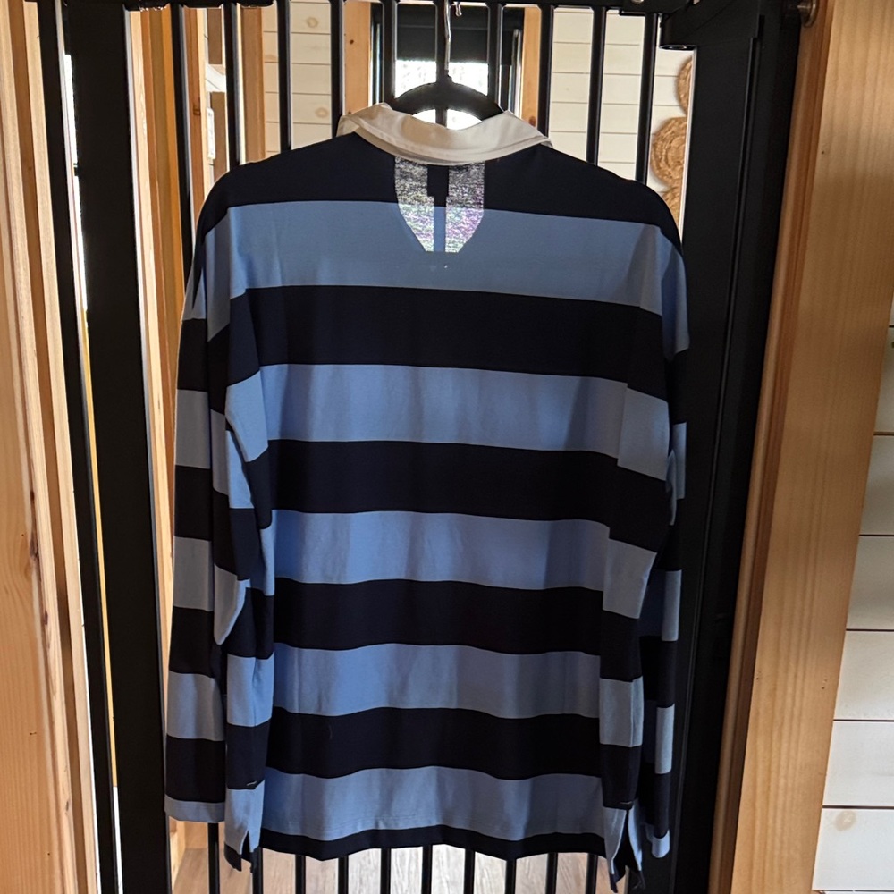 Old Navy Striped Rugby Shirt Medium - Picture 3 of 3